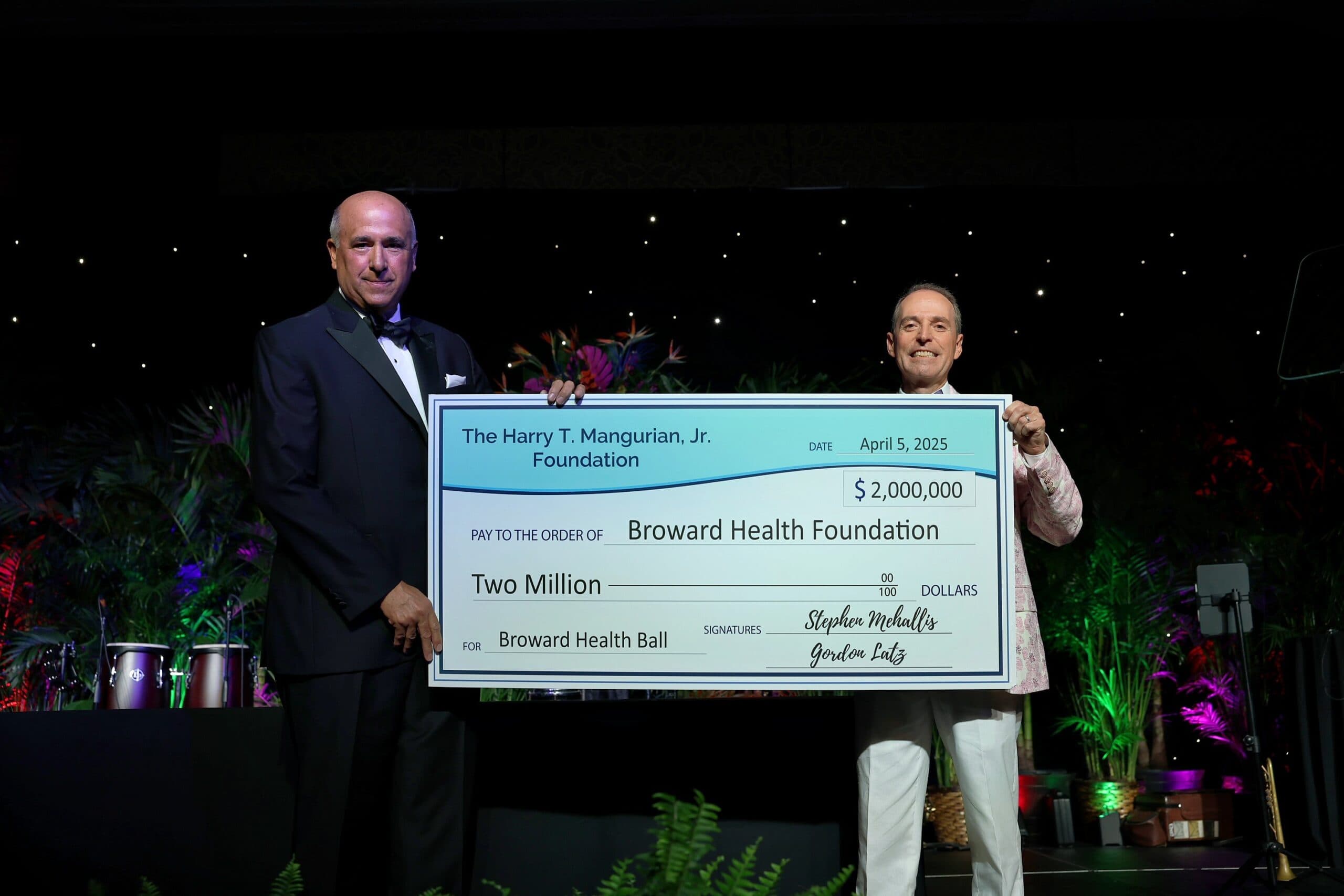 Broward Health Foundation receives $2 Million from Harry T. Mangurian Jr. Foundation