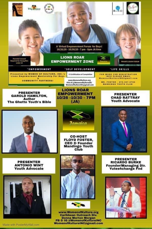 Women of Kulture, Inc. Hosts Virtual Empowerment Forum for Young Boys
