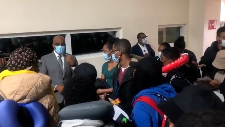 Jamaican Students Arrive Home from Ukraine