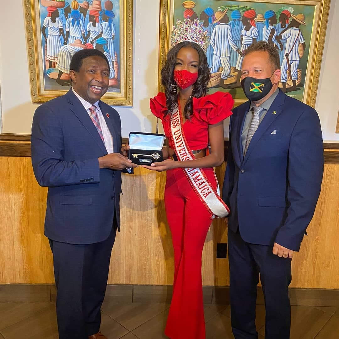Miss Jamaica Universe Miqueal-Symone Williams Welcomed by Diaspora in South Florida