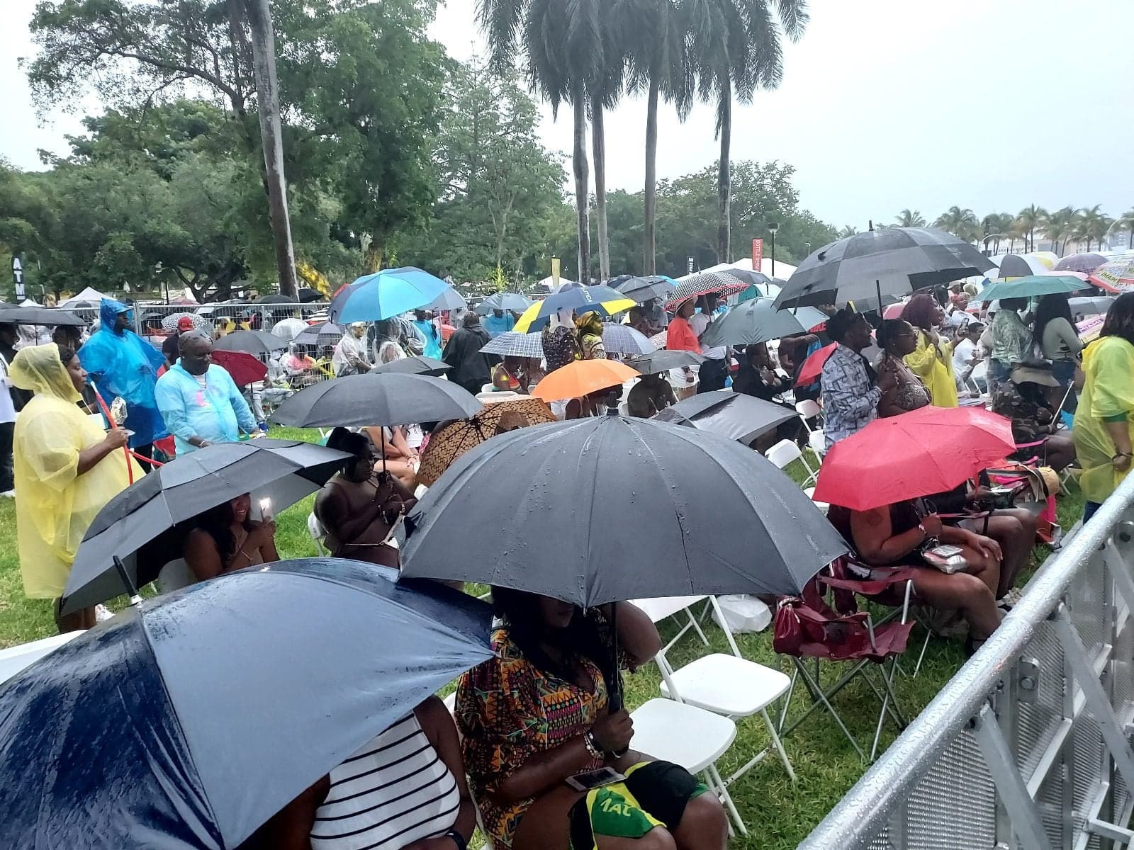 Best of the Best Crowd sheltering at Bayfront Park