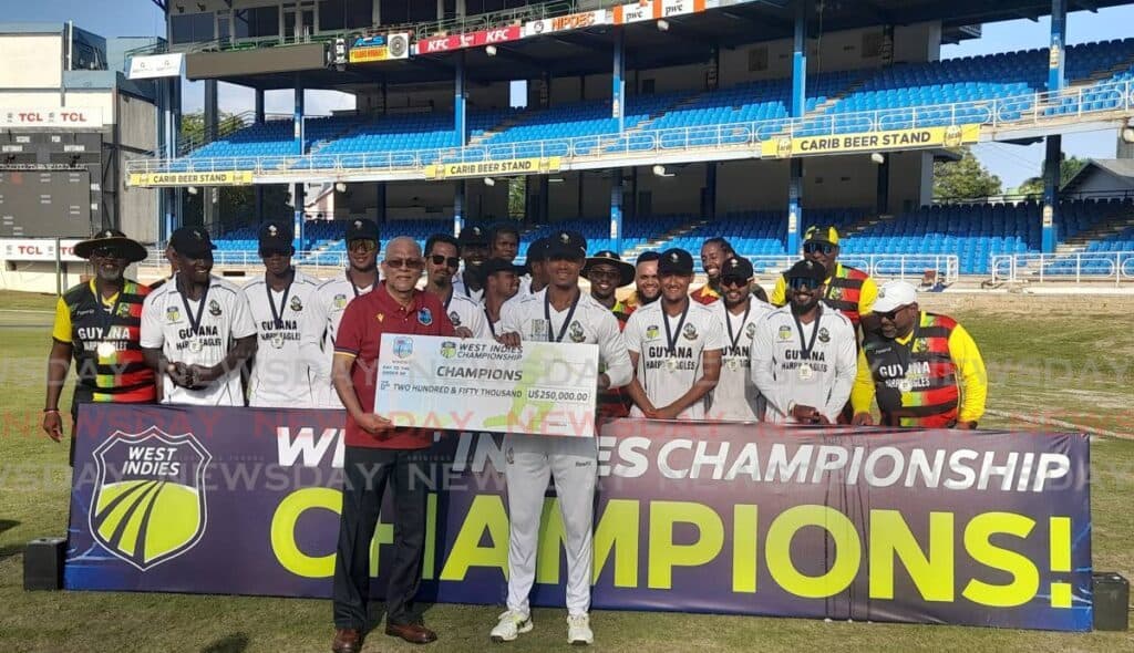 Guyana Harpy Eagles soar to consecutive West Indes titles