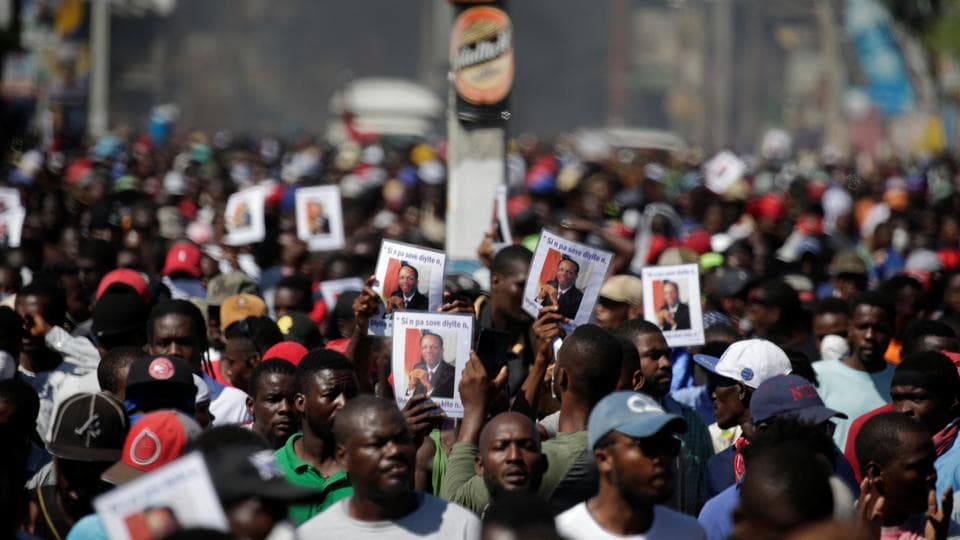 Haitians again protest demand resignation of President Moise