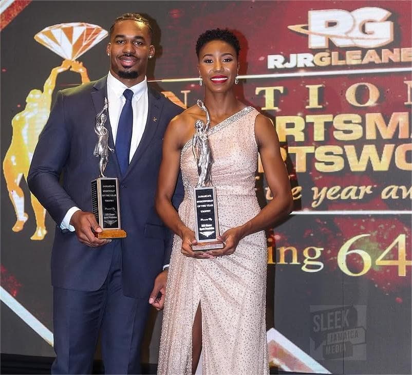 Roje Stona and Shanieka Ricketts crowned Jamaican sporting royalty