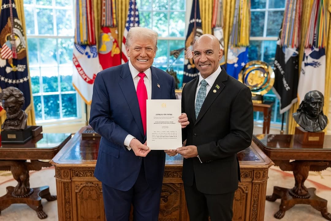 Jamaica’s new ambassador presents credentials to US President Donald Trump