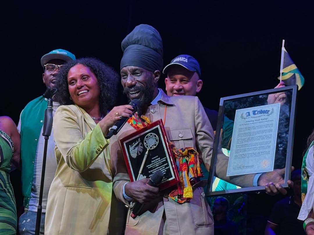 Sizzla honored with Key to the City of Lauderhill at Jamaica's 63rd Independence Celebration