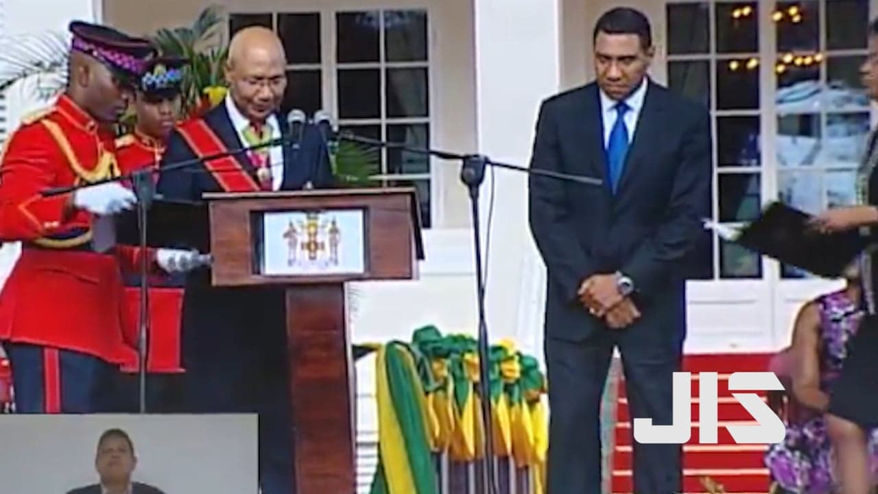 Jamaica's new PM Andrew Holness sworn into office