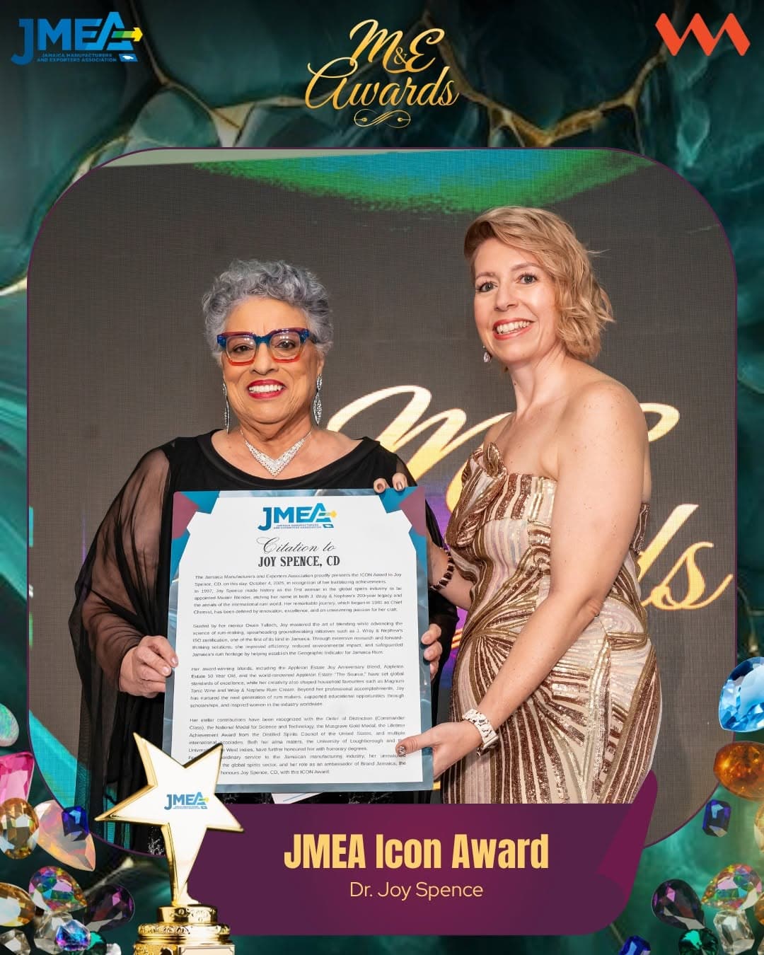 JMEA Annual Awards Gala celebrates rum pioneer Dr. Joy Spence
