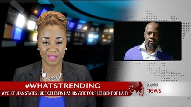 Wyclef Jean anuonnces his vote for the next Haitian President