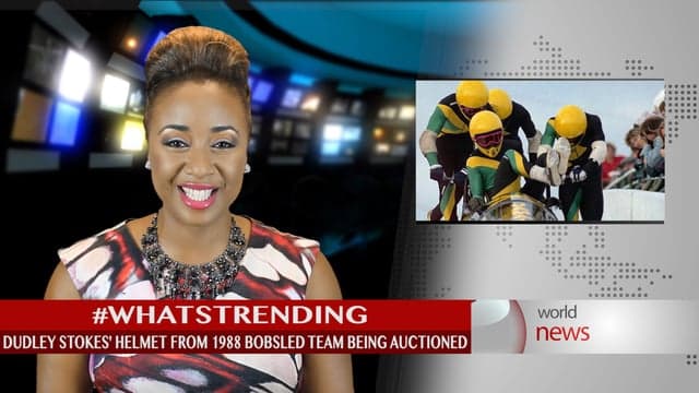 JA bobsled helmet that saved life for auction