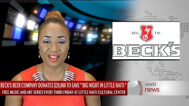Beck's Beer company donates to save "Big Night in Little Haiti"