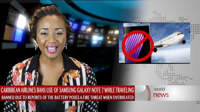 Caribbean Airlines issues ban on use of Galaxy Note 7 on board