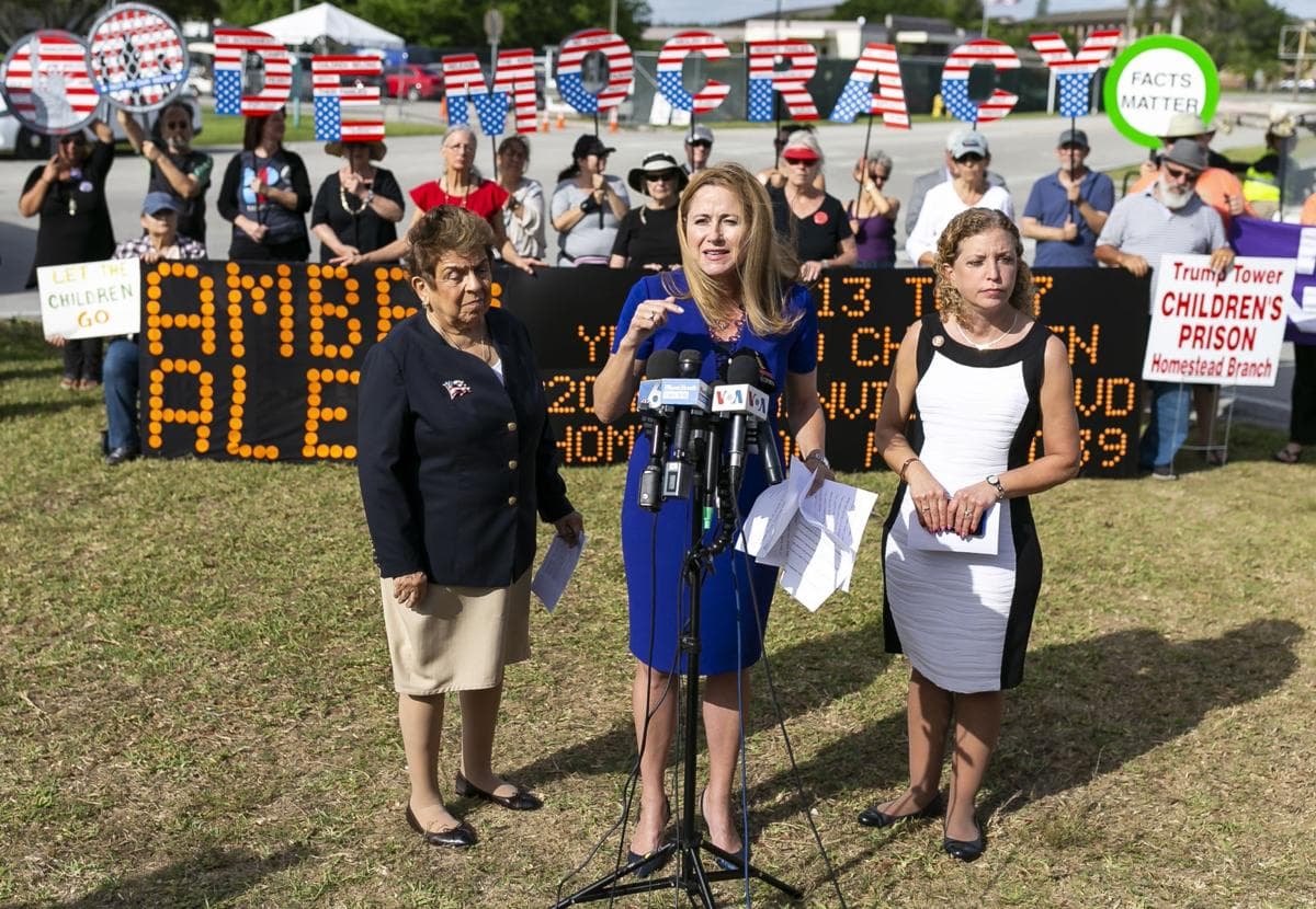 US Congress women from South Florida call for Closure of Homestead temporary migrant shelter
