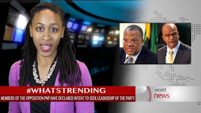Oppositions Peoples National Party announce intent to seek leadership of the party following Portia Simpson Miller's exit