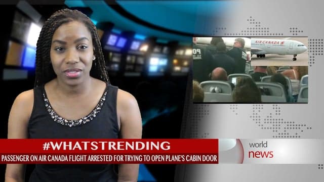 Passenger from Jamaica attempts to pull cabin door on airline; gets arrested