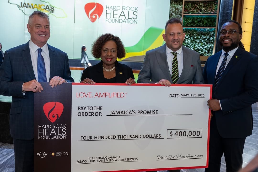 Hard Rock Heals Foundation raises JMD$62 million for Jamaica's hurricane recovery