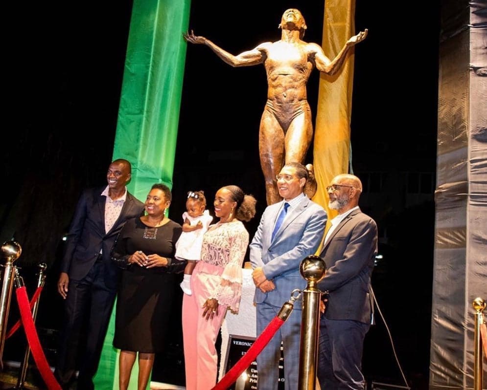 Jamaican Sprinter Veronica Campbell-Brown Gets Statue at the National Stadium