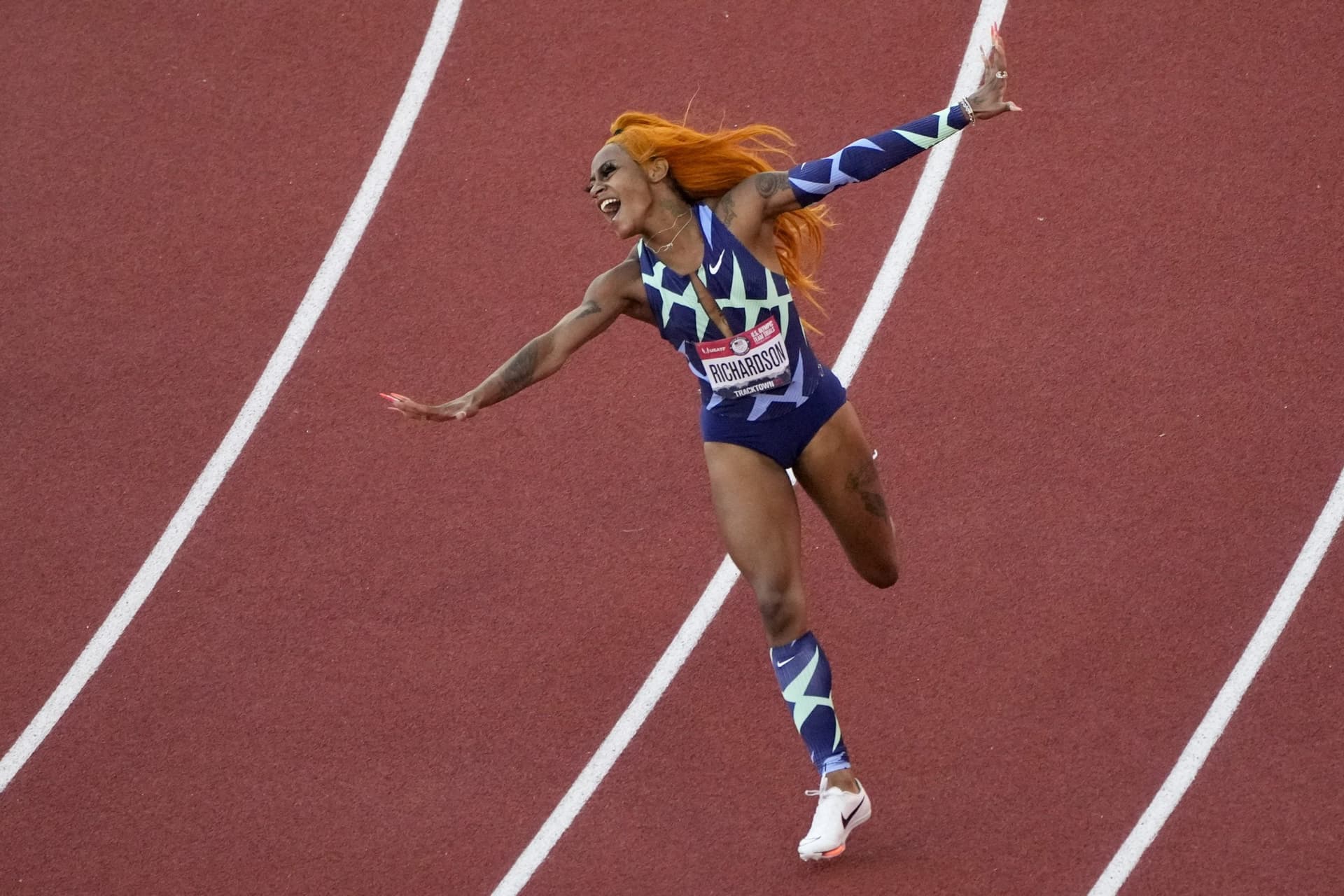 Sha'Carri Richardson Notches Colorful Win at Olympic Trials