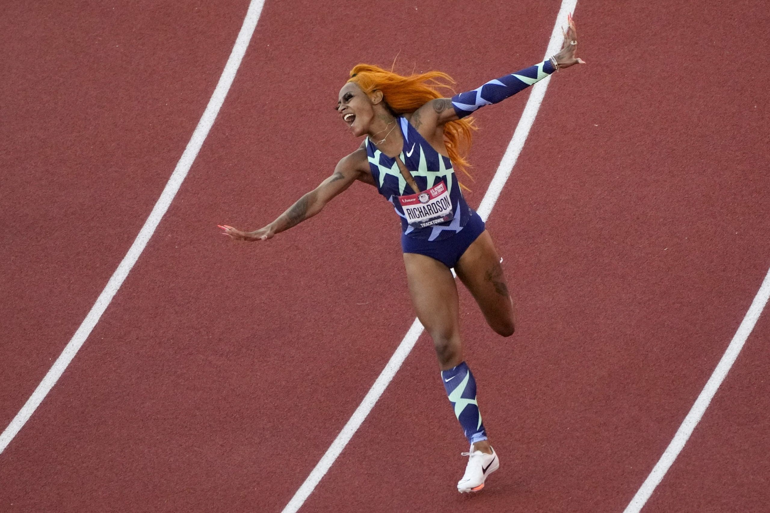 Sha'Carri Richardson Notches Colorful Win at Olympic Trials