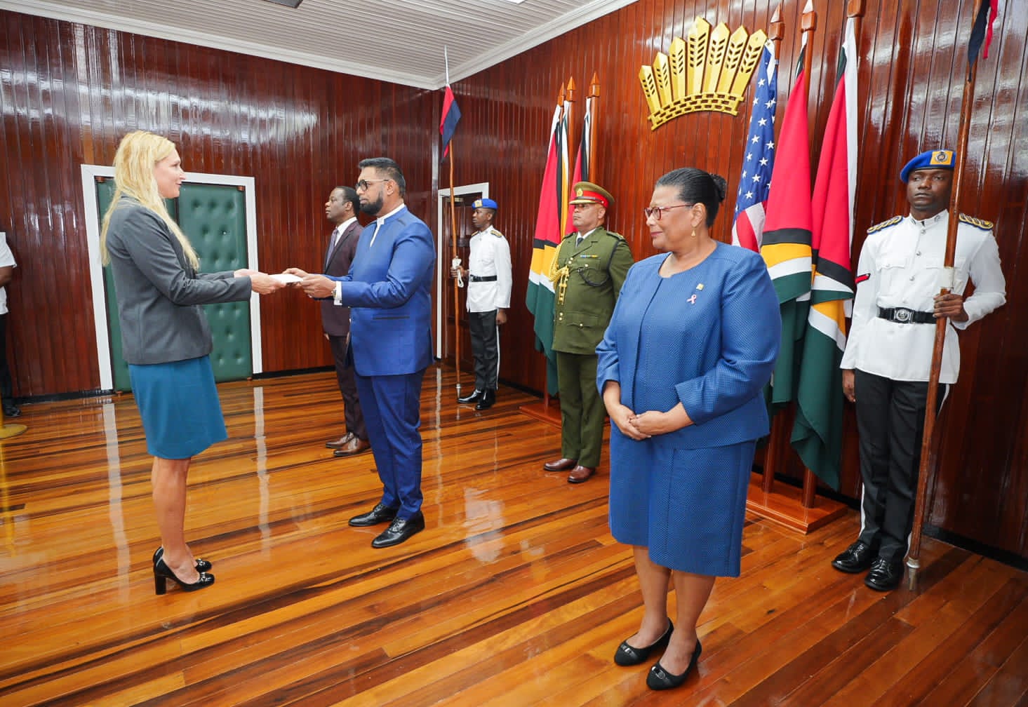 Nicole Theriot assumes office as US Ambassador to Guyana
