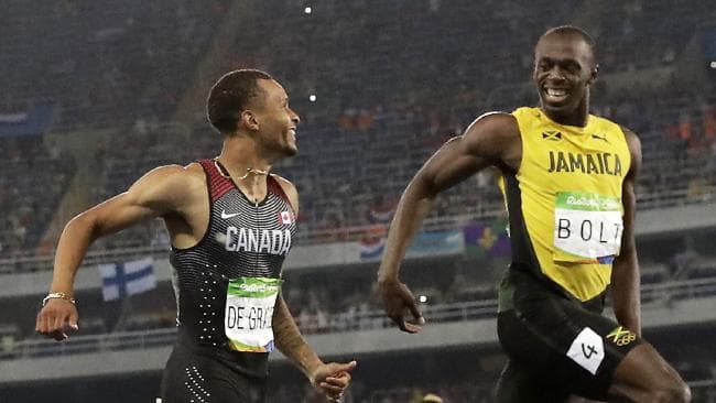 Bolt cautions De Grasse to take his time