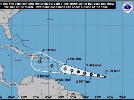 Possible hurricane threat to Caribbean countries as Tropical Storm Bret forms in Atlantic Ocean