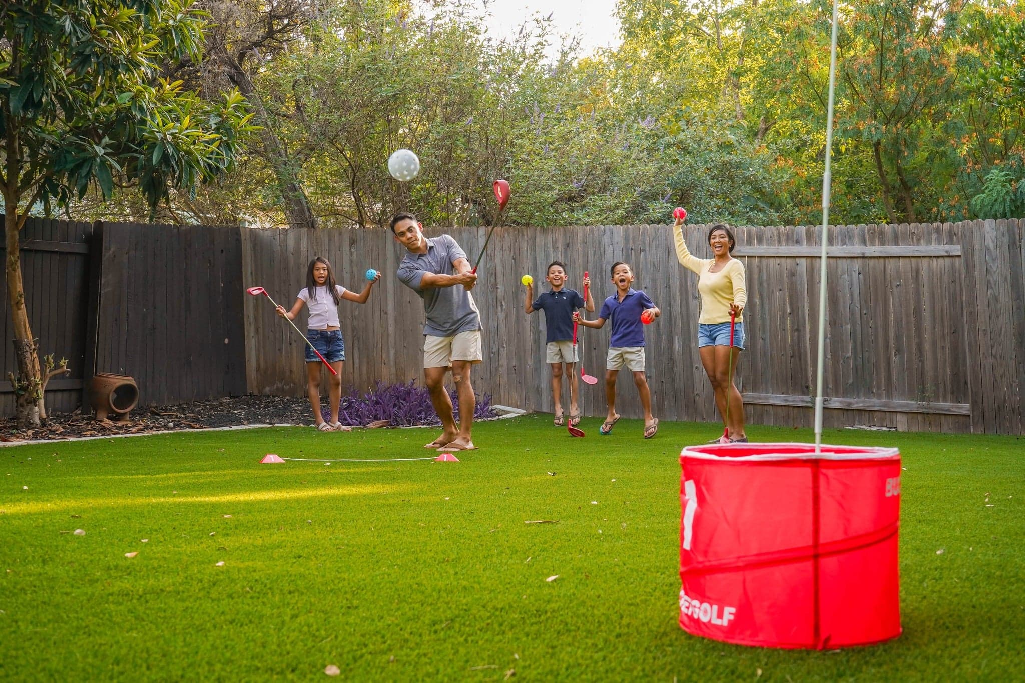 Fun ways to use bucket golf for corporate team building or school PE programs