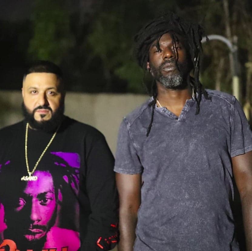Buju Banton in studio with DJ Khaled