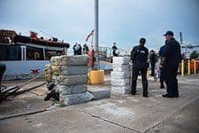US Coast Guard offloads US$99 million in cocaine seized in the Caribbean Sea