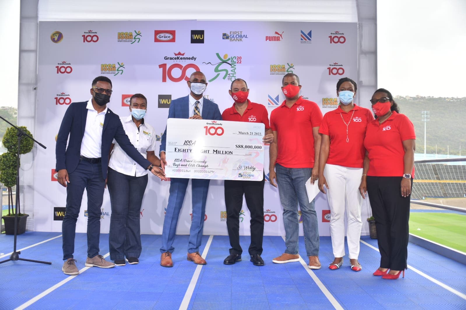 GraceKennedy pumps $88-million into ‘Champs 2022’ sponsorship … Government approves 20,000 spectators per day