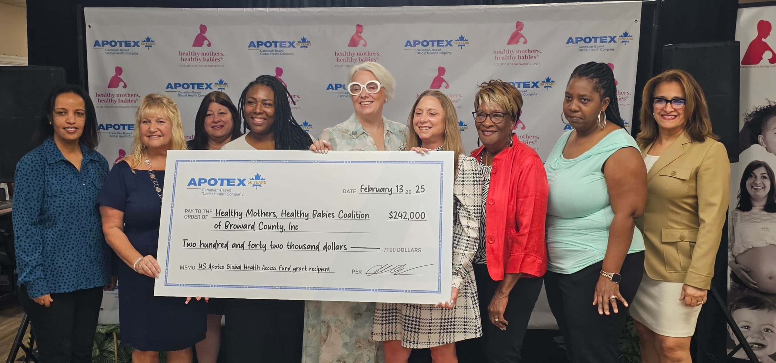Apotex grants $726,000 to support maternal health in Broward County