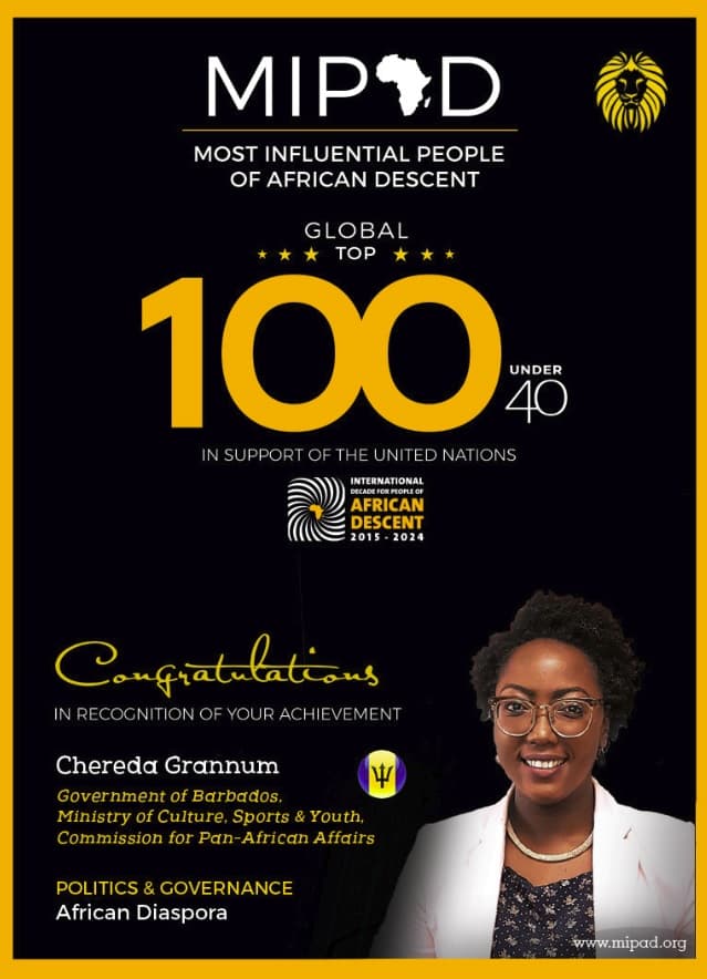 Barbados' Chereda Grannum makes list of 100 most influential people of African descent