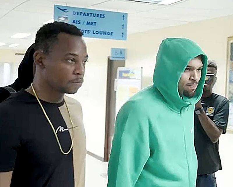 Chris Brown arrives in Jamaica for his Under The Influence concert