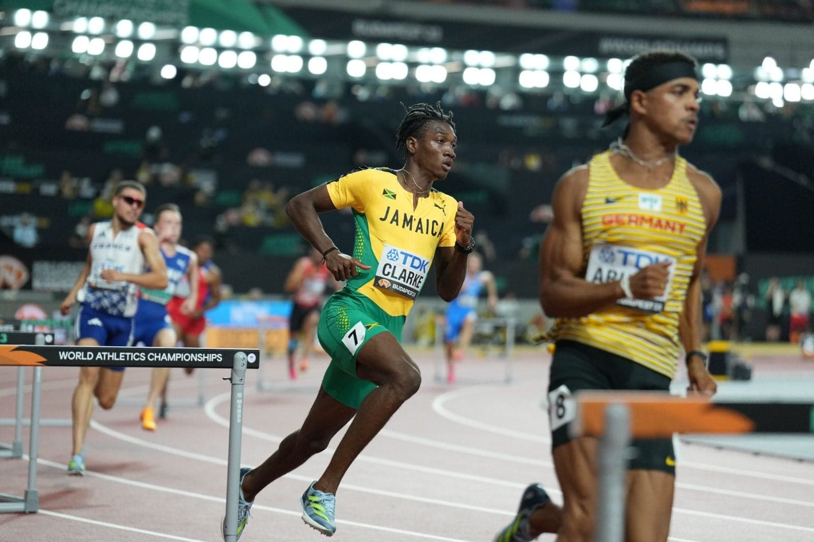 Clarke misses out on podium finish after impressive 400m hurdles display