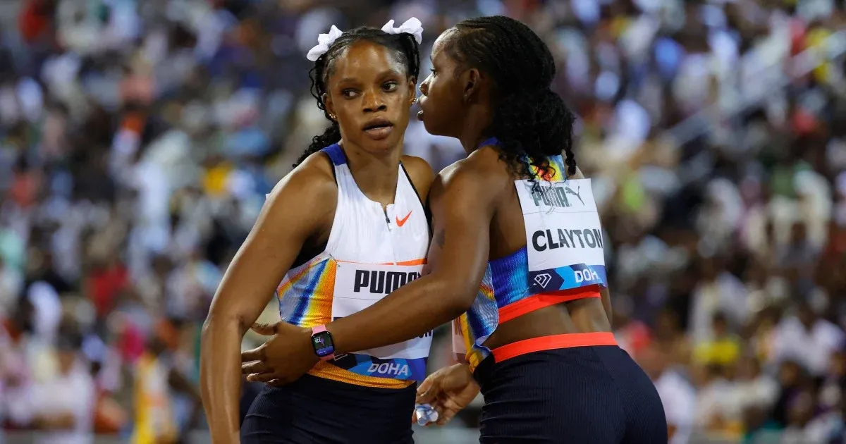 Clayton twins go 1-2, as Jamaican stars light up Doha Diamond League
