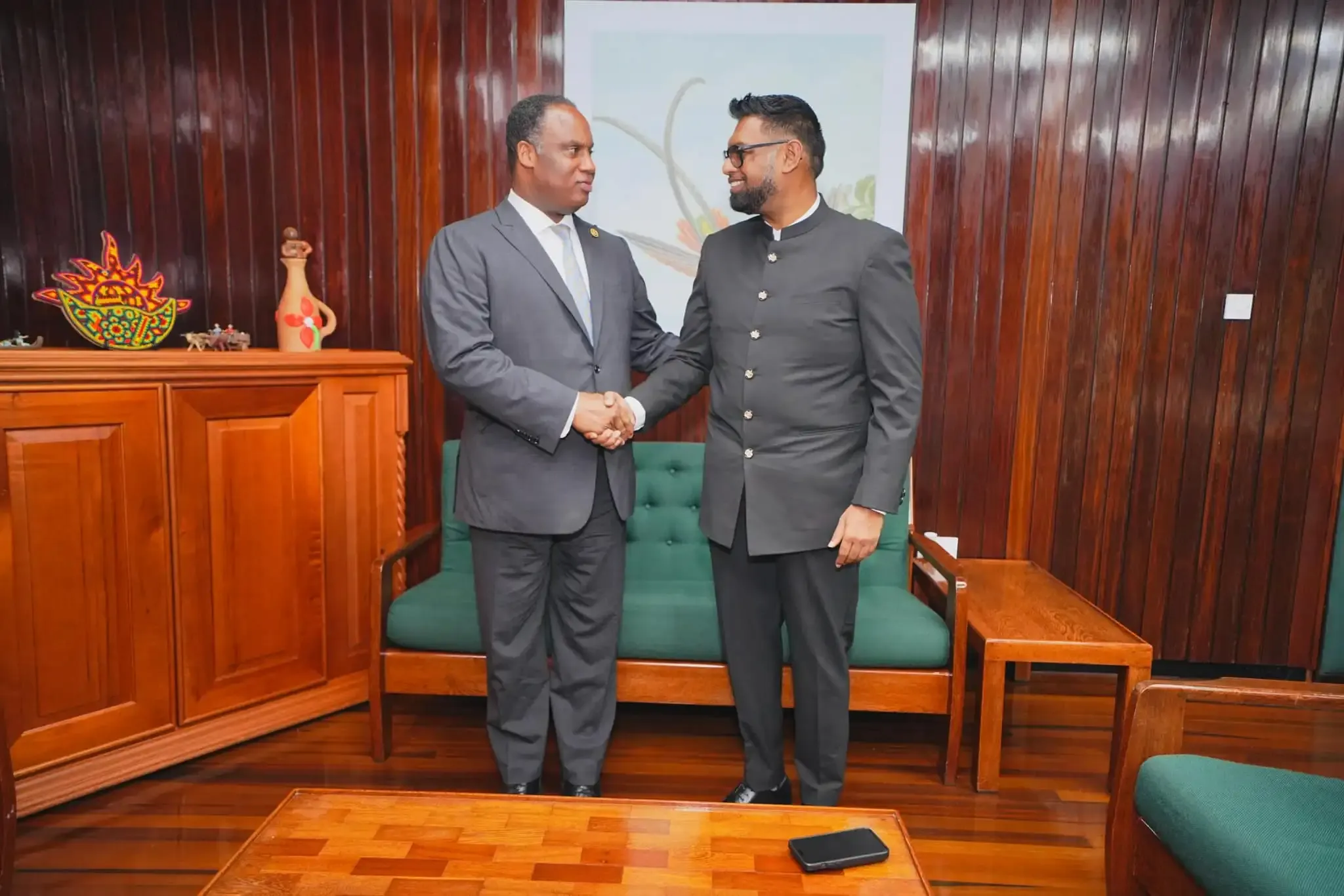US Congressman Jonathan Jackson lauds President Ali’s leadership during Guyana visit