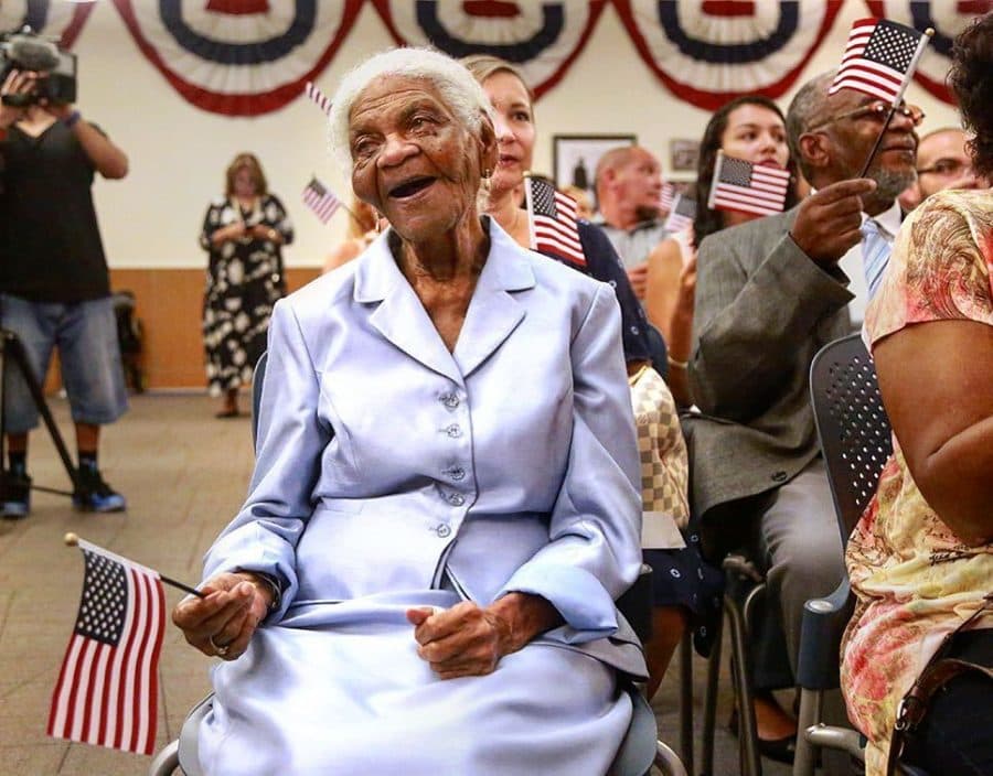 Jamaican, 104, sworn in as South Florida’s oldest US citizen