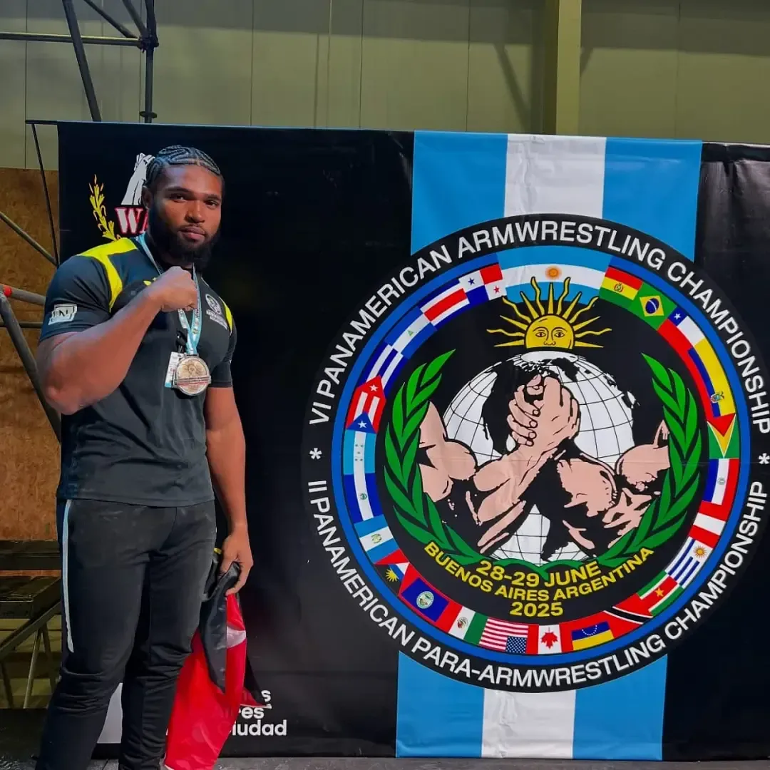 Antigua’s Daniel Antonio battles cold to win Pan American arm-wrestling gold