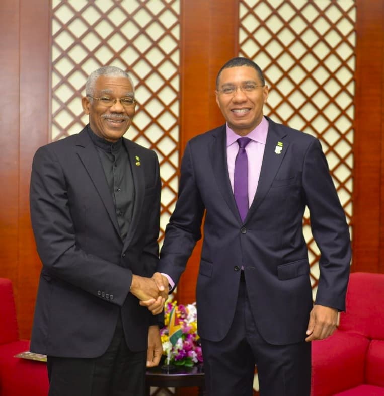 Jamaica and Guyana to strengthen relations