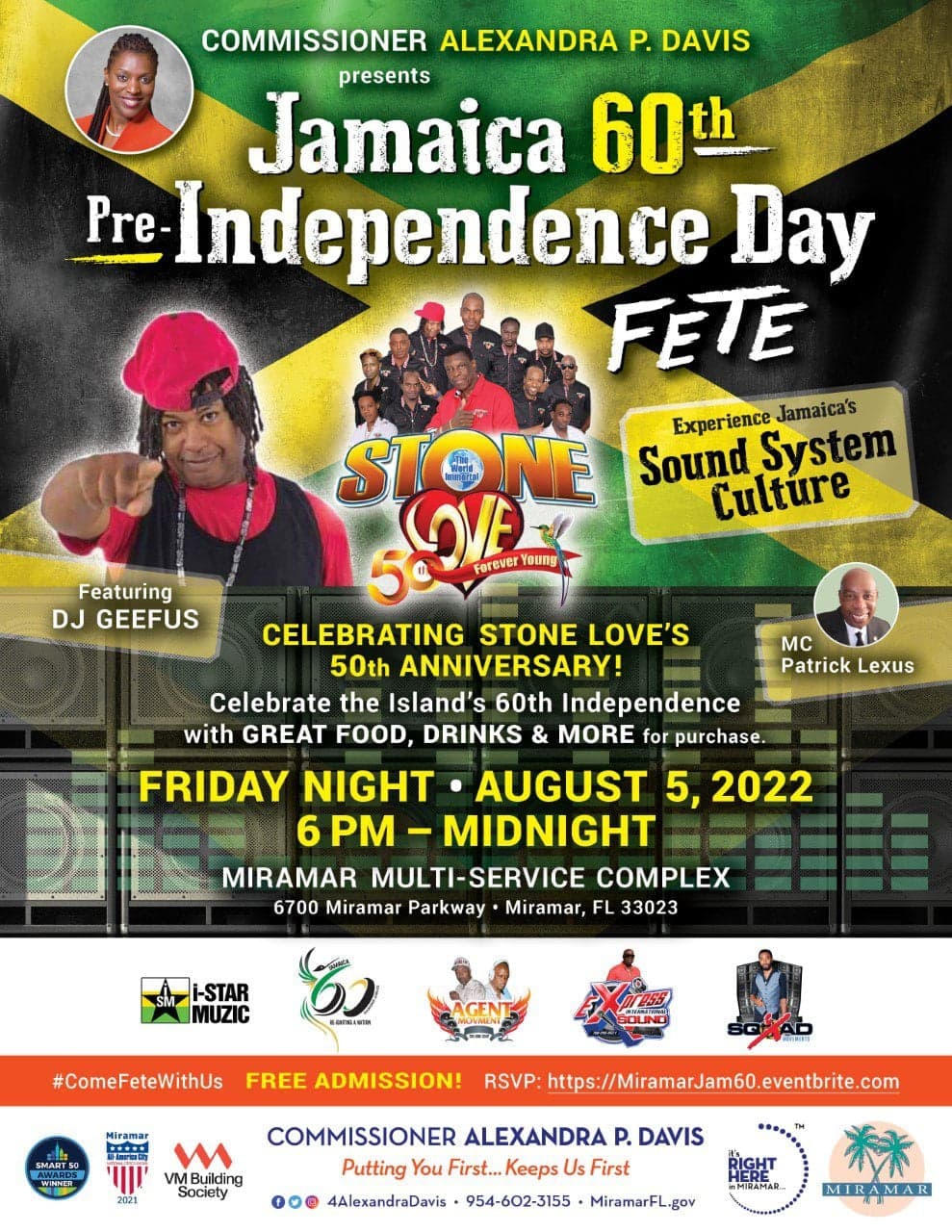 Stone Love Movement and Jamaica 60th Comes to the City of Miramar