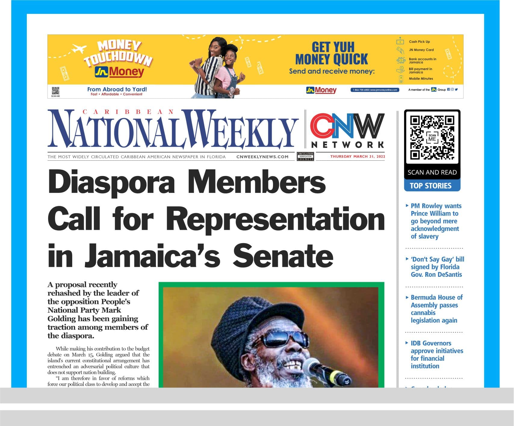 Caribbean National Weekly March 31, 2022