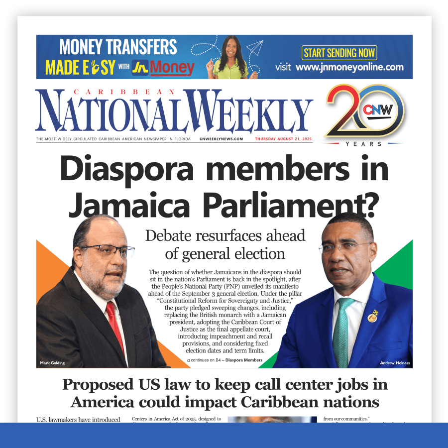 Caribbean National Weekly August 21, 2025