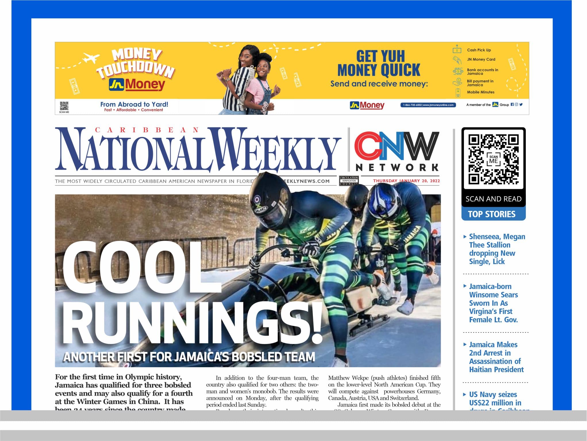 Caribbean National Weekly January 20, 2022