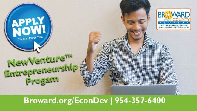 Applications Open for Broward Small Businesses for FastTrac® NewVenture Entrepreneurship Program