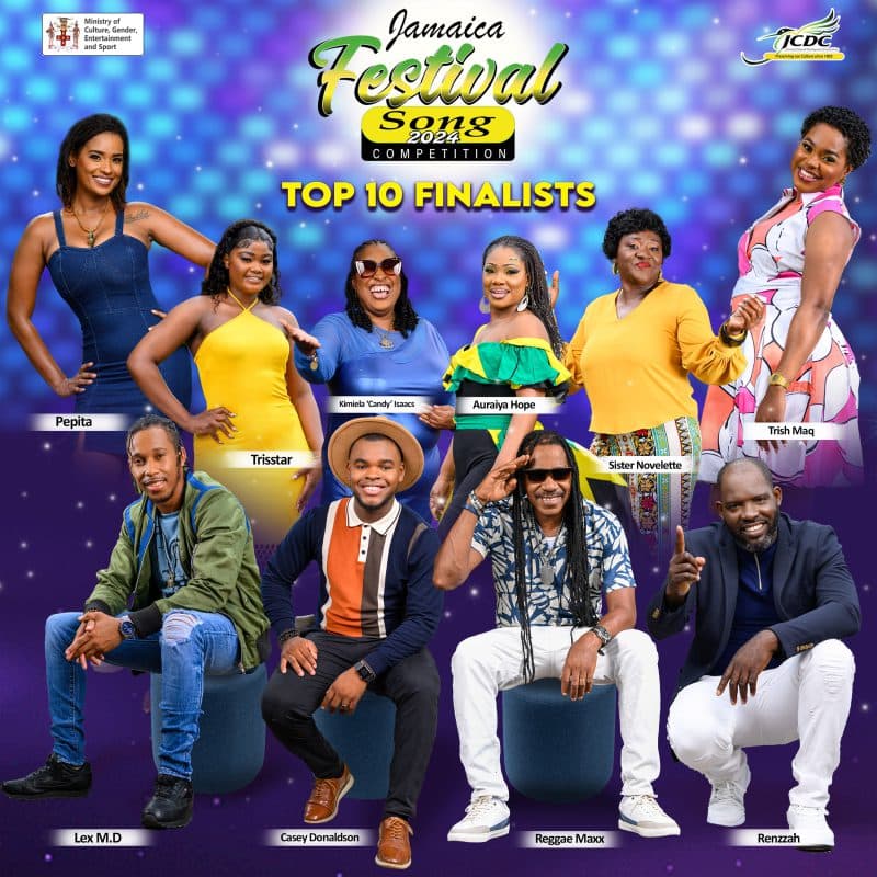 Record number of female finalists in Jamaica 2024 Festival Song Competition