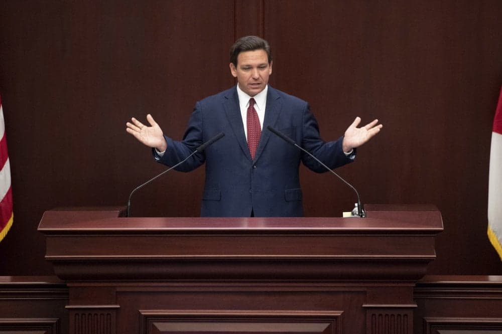 Republican Florida Governor DeSantis Files for Reelection
