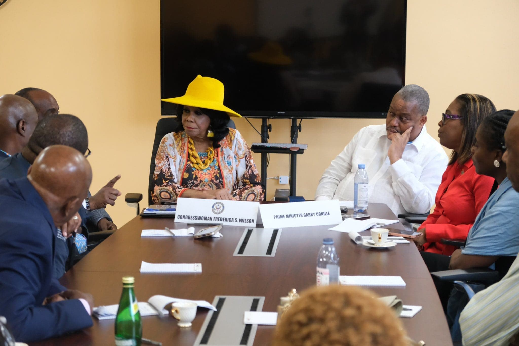 Haitian prime minister meets with Rep. Frederica Wilson in Miami