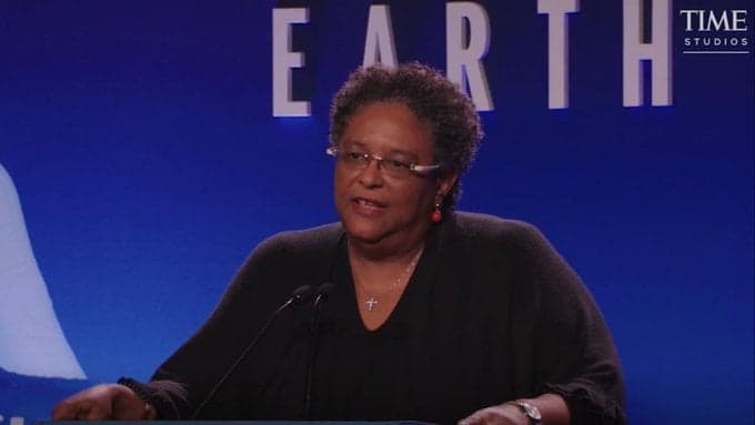 Mia Mottley honored at TIME Earth Awards for global climate leadership