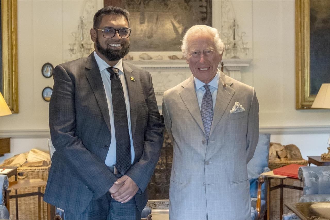 Guyana’s President meets with King Charles to discuss Low Carbon Development Strategies