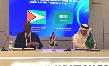 Guyana signs air services agreement with Saudi Arabia
